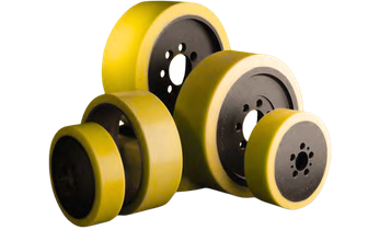 Custom polyurethane industrial wheels